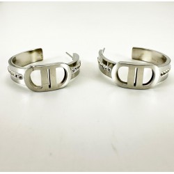 Gümüş Yarım Halka Küpe